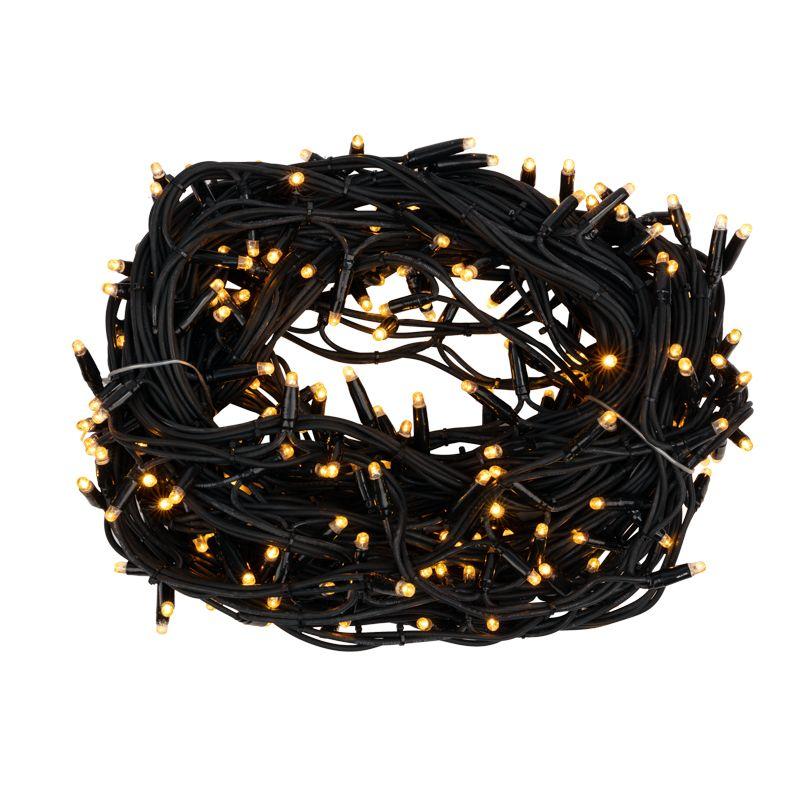гирлянда светодиодная "твинкл лайт" 20м 240led желт. 20вт 220-240в ip67 с контроллером 8 режимов провод каучук черн. neon-night 303-321 от BTSprom.by