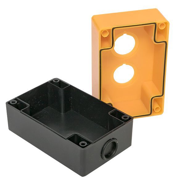  Корпус КП102 2 кнопки пластик. желт. EKF cpb-102-o фото в каталоге от BTSprom.by