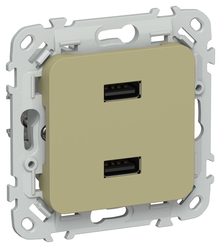 розетка usb сп flite рю-2-фло aa 2.1а механизм олив. iek fi-u21-d31-k26 от BTSprom.by