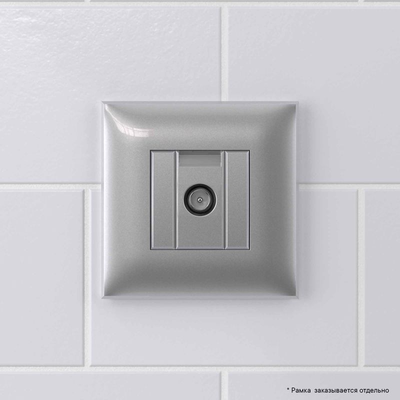  Розетка телевизионная оконечная TV СП Avanti "Закаленная сталь" DKC 4404523 фото в каталоге от BTSprom.by