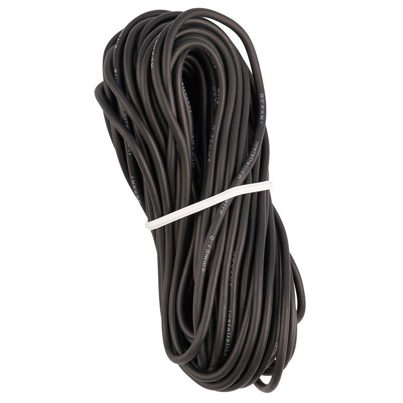  Провод автомобильный ПГВА/ПВАМ 0.75 черн. (уп.10м) Rexant 01-6506-2-10 фото в каталоге от BTSprom.by