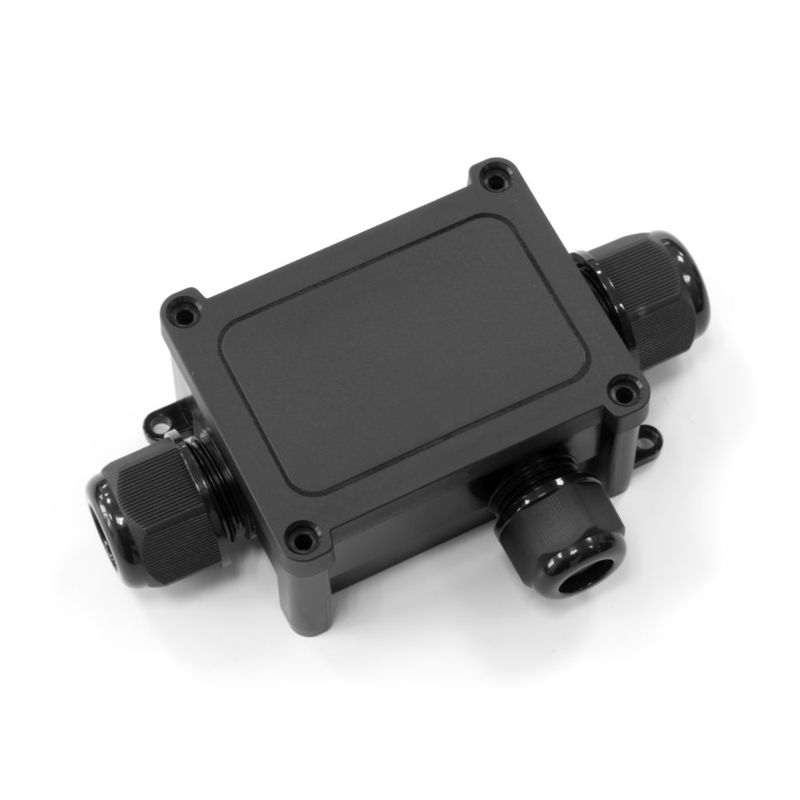 коробка распределительная оп 130х81х42 3-вводная ip68 па66 40а 450в d5-14мм черн. промрукав pr08.13148 от BTSprom.by