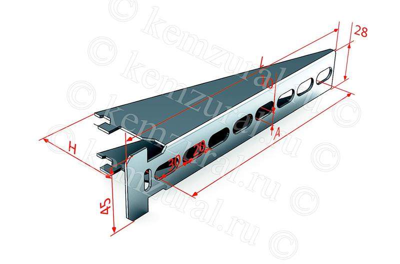 Полка кабельная К1163 УТ1.5 2.5мм сталь КЭМЗ 461 457007 14 от BTSprom.by