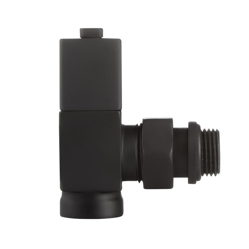  Набор дизайн-вентилей CUBE угловой 1/2дюйм черн. Royal Thermo НС-1422578 фото в каталоге от BTSprom.by