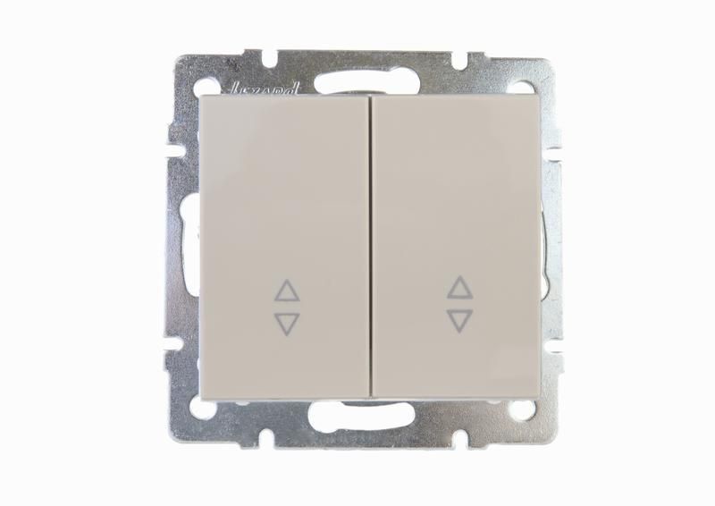 переключатель проходной 2-кл. сп rain ip20 крем. lezard 703-0388-106 от BTSprom.by