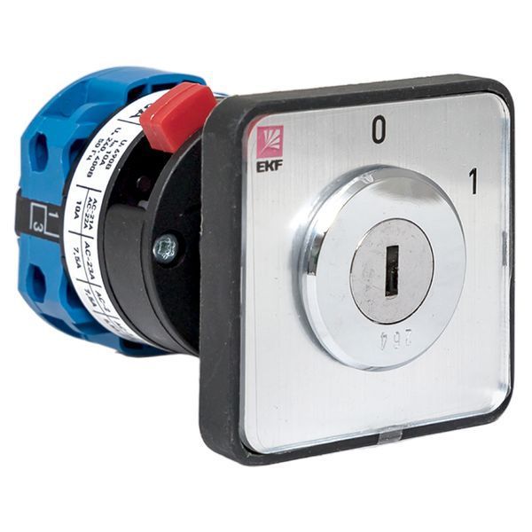 переключатель кулачковый пк-1-112 2п 10а "0-1" с ключом ekf pk-1-112-10 от BTSprom.by