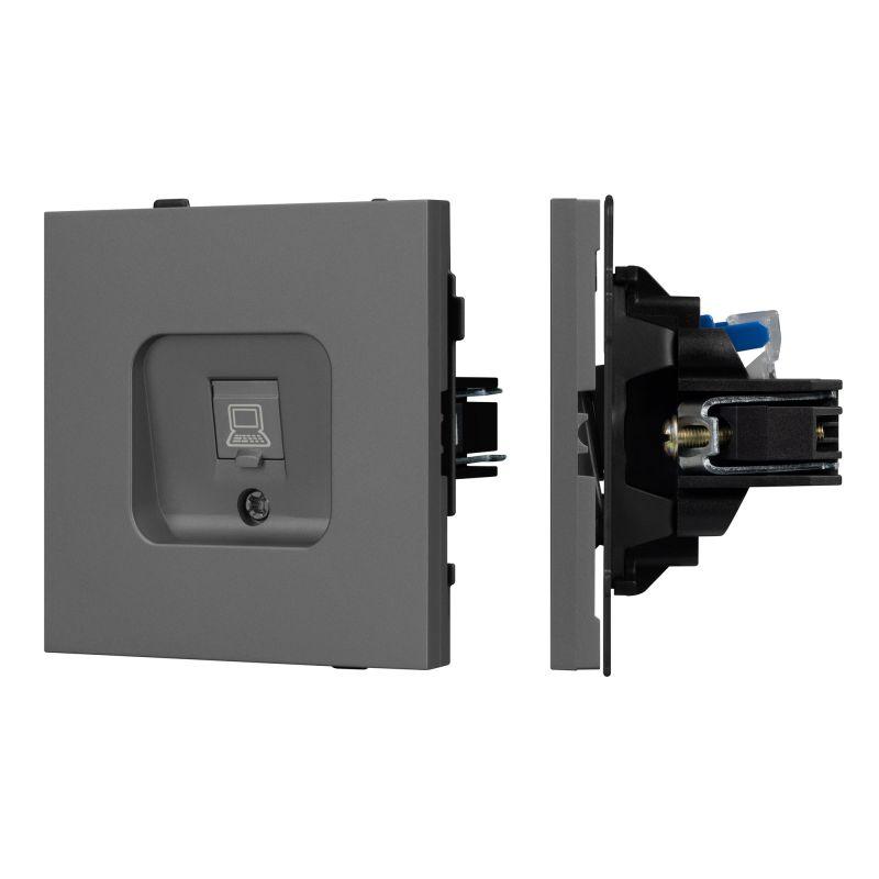 розетка компьютерная sct-tendo-mpc1-sfpl-gr rj45 кат.6 механизм arlight 054593 от BTSprom.by