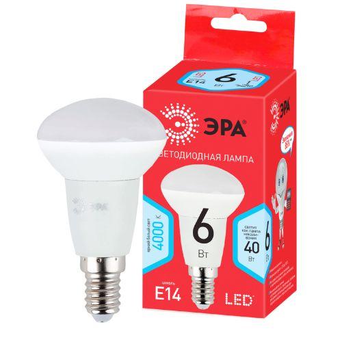 лампа светодиодная red line led r50-6w-840-e14 r 6вт r50 рефлектор 4000к нейтр. бел. e14 эра б0050700 от BTSprom.by