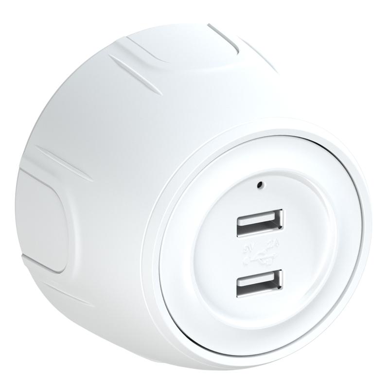 розетка usb 2-м rotondo с подсветкой бел. onekeyelectro 7700896 от BTSprom.by