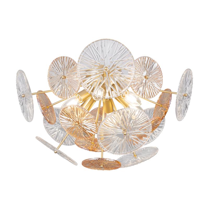 светильник brillia 60вт e14х6 ip20 потолочн. freya fr5274cl-06g от BTSprom.by