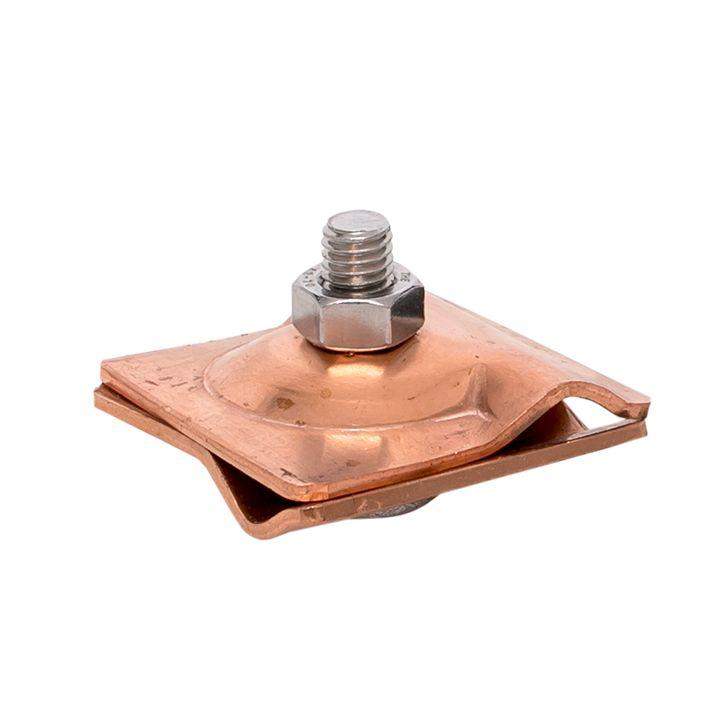 Зажим прута универсальный (пластина 45х45мм) Cu PROxima EKF lp-g3103-cu фото в каталоге от BTSprom.by  Зажим прута универсальный (пластина 45х45мм) Cu PROxima EKF lp-g3103-cu фото в каталоге от BTSprom.by