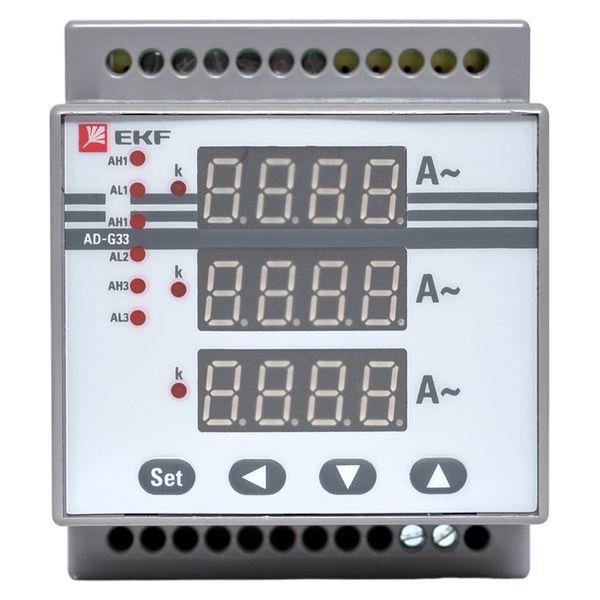  Амперметр цифровой AD-G33 3ф на DIN EKF ad-g33 фото в каталоге от BTSprom.by