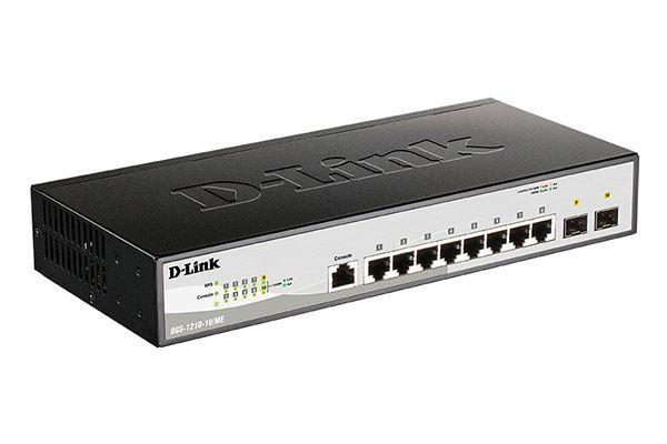 коммутатор l2 dgs-1210-10/me/b2a (8 портов 10/100/1000base-t и 2 порта 1000base-x sfp) d-link 1855645 от BTSprom.by