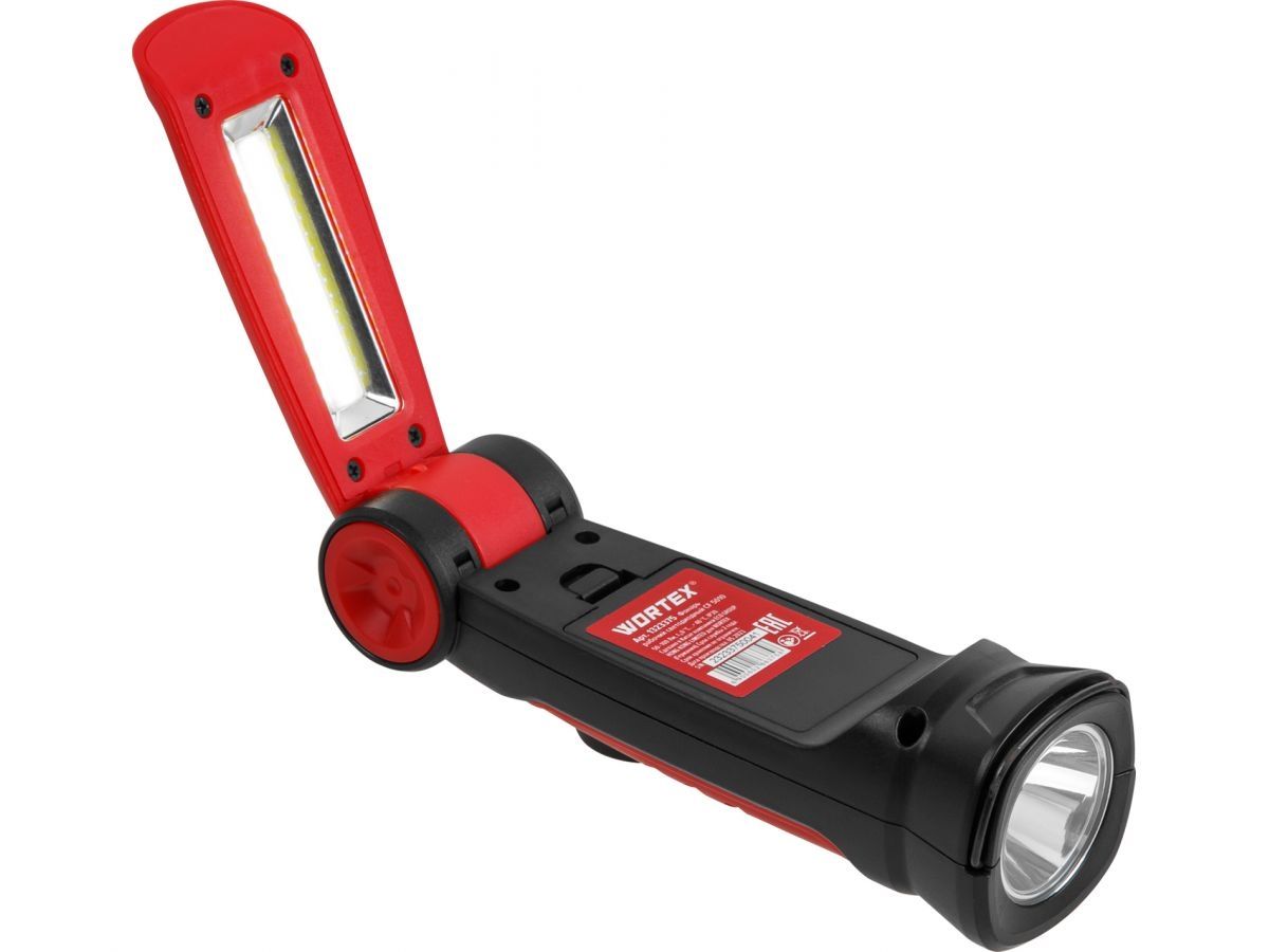  Фонарь светодиодный Wortex CF 5010 в кор. 50-100 Лм, 2 режима, магнит (дальность 15 м, 93 г, складная конструкция, батарейки в комплекте) 1323375 фото в каталоге от BTSprom.by