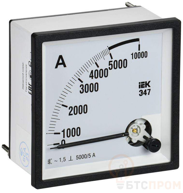 Амперметр Э47 5000/5А класс точн. 1.5 96х96мм IEK IPA20-6-5000-E фото в каталоге от BTSprom.by  Амперметр Э47 5000/5А класс точн. 1.5 96х96мм IEK IPA20-6-5000-E фото в каталоге от BTSprom.by