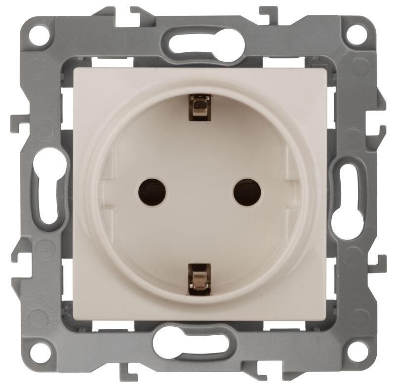 розетка 1-м сп эра12 12-2101-02 16а ip20 16ax 250в 2p+e schuko механизм сл. кость эра б0014676 от BTSprom.by