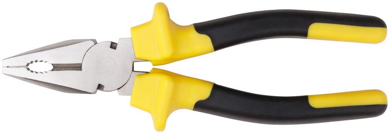  Плоскогубцы комбинированные "Старт" прорезиненные ручки хром-никелевое покрытие 165мм черн.-желт. 49954 фото в каталоге от BTSprom.by