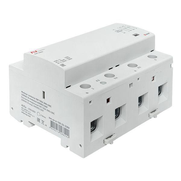  Контактор модульный КМ 100А 2NO+2NC 230В AC (6 мод.) AVERES EKF km-av-6-100-22-230V фото в каталоге от BTSprom.by