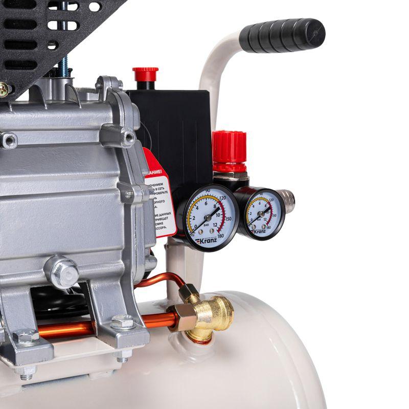  Компрессор воздушный KR-1500/24 1500Вт 230л/мин 24л Kranz KR-16-1151 фото в каталоге от BTSprom.by