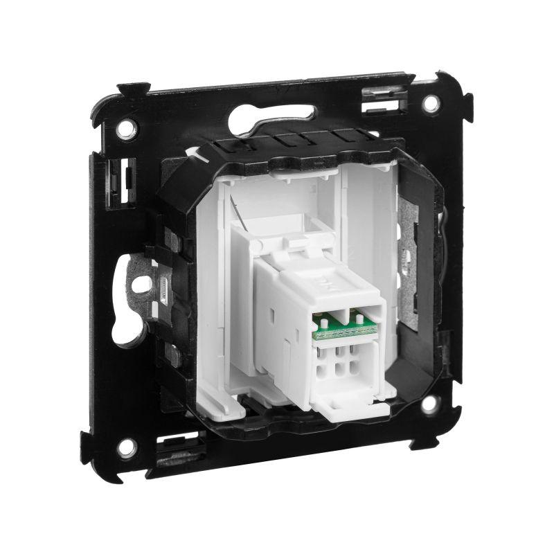 розетка компьютерная 1-м сп avanti "белое облако" rj45 кат.6 dkc 4400293 от BTSprom.by