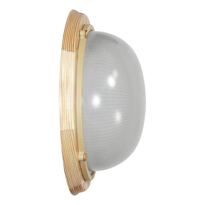  Светильник НПП 03-100-009 "Самарканд" 1101 E27 IP65 кругл. большой матов./корпус дерево сосна (инд. упак.) Элетех 1005500964 фото в каталоге от BTSprom.by