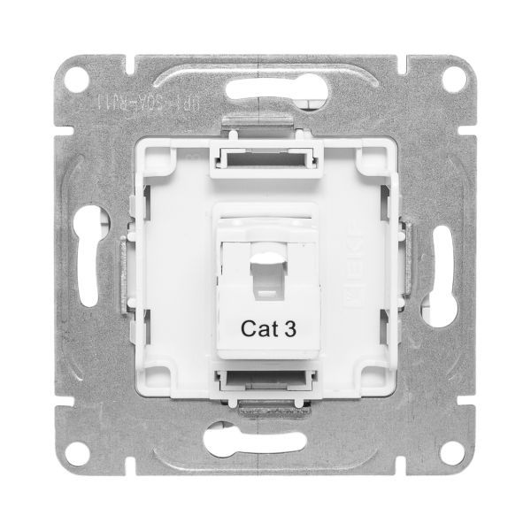  Розетка телефонная 1-м СП Эпика RJ11 механизм алюм. EKF UP1-SOA-RJ11 фото в каталоге от BTSprom.by