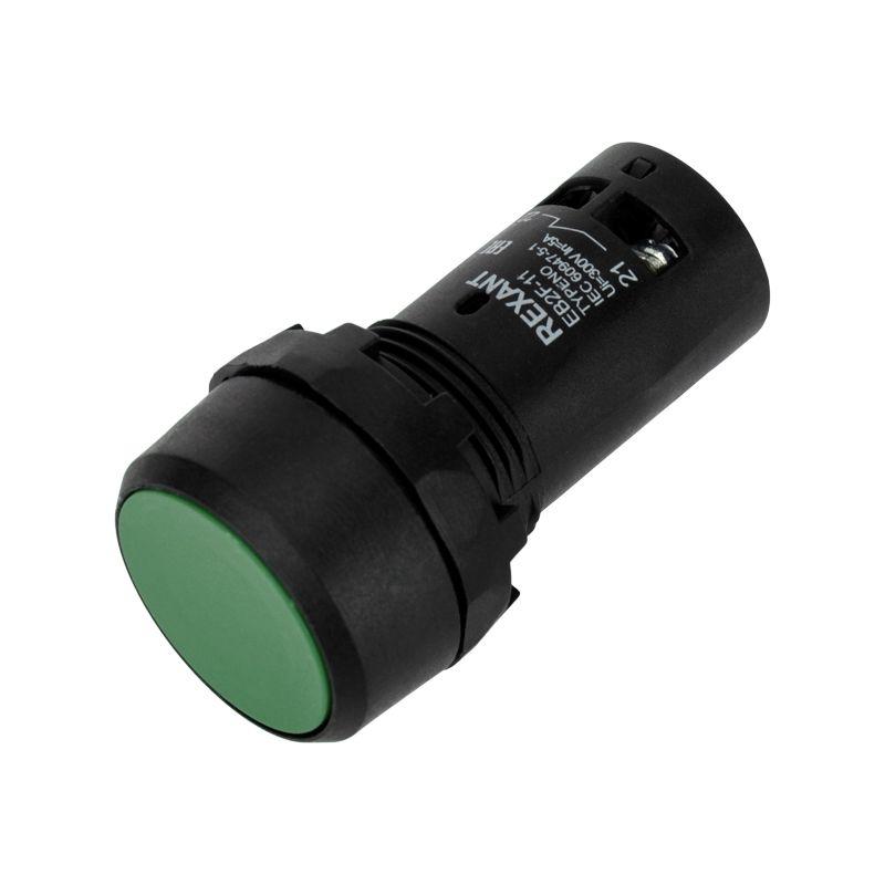 кнопка eb22 возвратная зел. no+nc 300в rexant 36-5531 от BTSprom.by