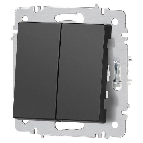  Переключатель 2-кл. СП Accent 6-107-05 10А IP20 250В AL/CU антрацит Intro Б0063564 фото в каталоге от BTSprom.by