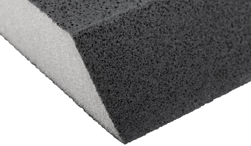  Губка шлифовальная угловая 100х70х25мм Р 120 средняя жесткость алюм./оксидная FIT 38374 фото в каталоге от BTSprom.by