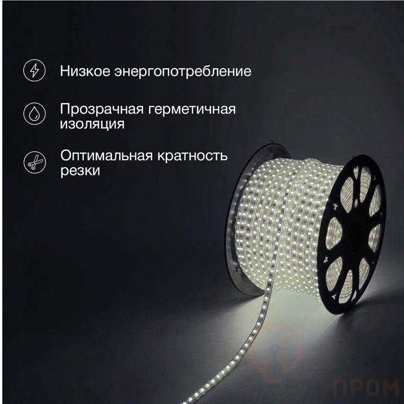 Лента светодиодная SMD5730 6.5x13мм 60LED/м 220В IP67 бел. (уп.100м) Neon-Night 142-701 фото в каталоге от BTSprom.by  Лента светодиодная SMD5730 6.5x13мм 60LED/м 220В IP67 бел. (уп.100м) Neon-Night 142-701 фото в каталоге от BTSprom.by