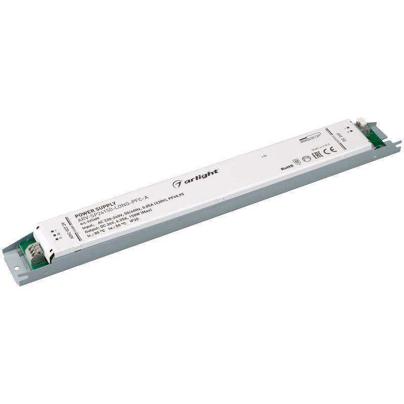 блок питания arv-sp24150-long-pfc-a 24в 6.25а 150вт ip20 метал. 5 лет arlight 025480 от BTSprom.by