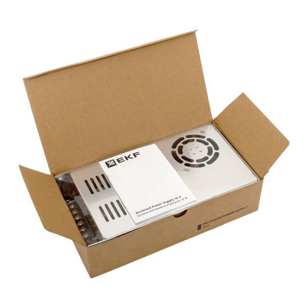  Блок питания на монтажную панель 500Вт Uвх 220В AC m Uвых 12В DC постоянного тока EKF MPS-500W-12 фото в каталоге от BTSprom.by