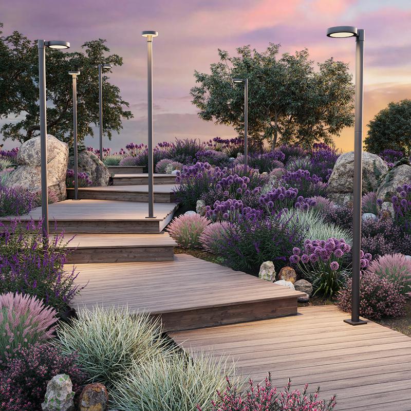  Светильник Dion 50Вт 3000К IP65 парковый Maytoni O472H-L50GF3K фото в каталоге от BTSprom.by