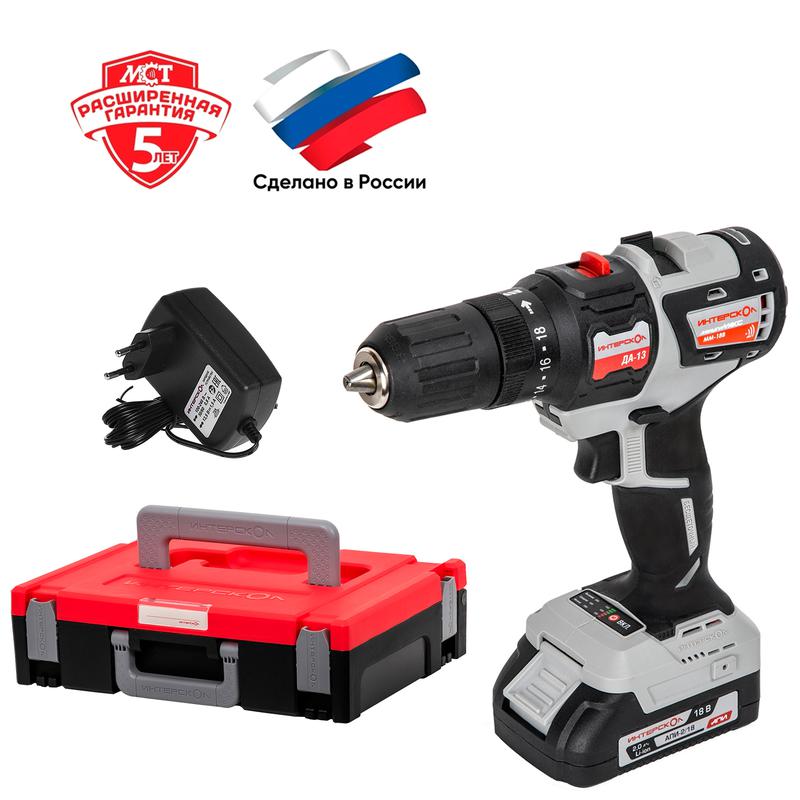 набор инструмента мультимакс 18 (модуль привода мм-18в модуль дрели да-13 2 акб 2.0а.ч зу мультибокс) интерскол 755.2.1.44 от BTSprom.by