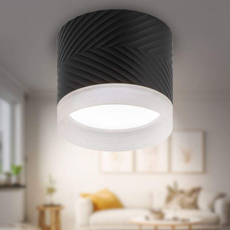 светильник ol38 bk gx53 ip20 настен./потолочн. спот черн. эра б0056386 от BTSprom.by