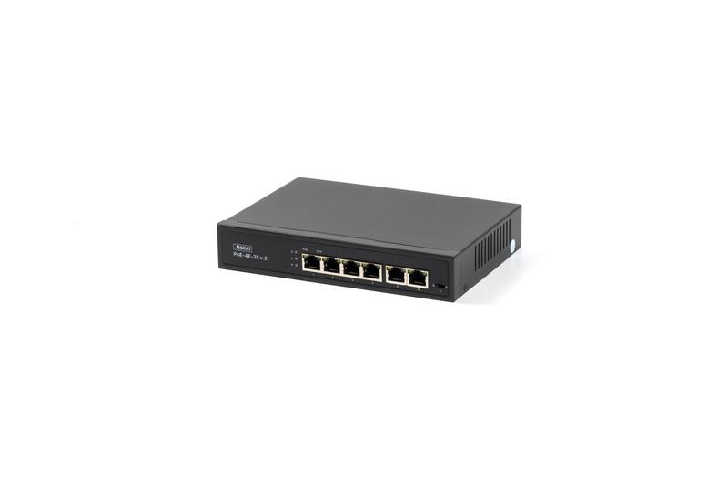 Коммутатор SKAT PoE-4E-2E v.2 PoE Plus 65Вт порты: 4-Ethernet 2-Uplink Бастион 4071 фото в каталоге от BTSprom.by