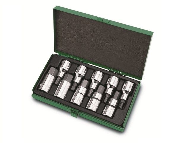 набор бит шестигр. под головку 1/2" 10пр. 4-19мм toptul gaad1007 от BTSprom.by