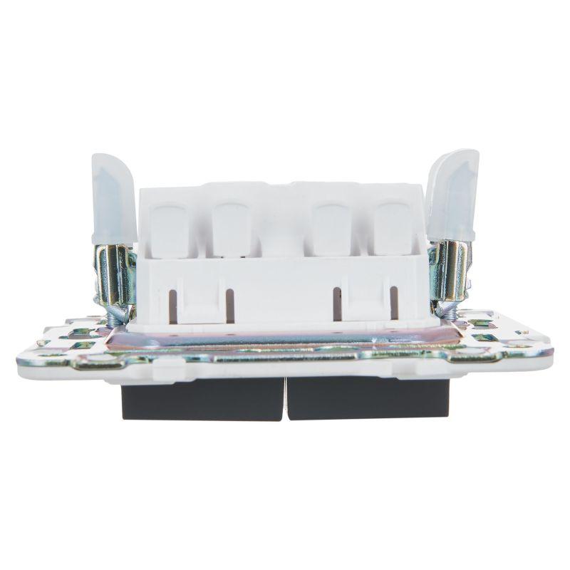  Выключатель проходной 2-кл. SKANDY 10А SK-V05G графит IEK SK-V22-0-10-K53 фото в каталоге от BTSprom.by