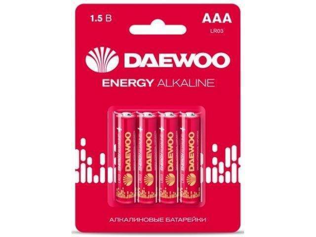 элемент питания алкалиновый aaa/lr03 1.5в energy alkaline 2021 bl-4 (уп.4шт) daewoo 5029903 от BTSprom.by