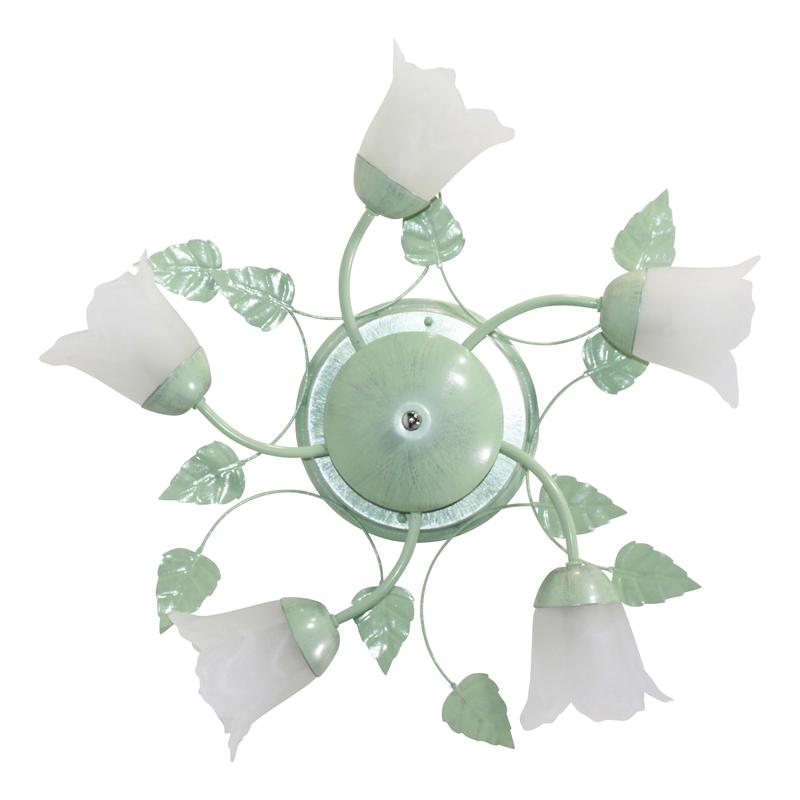 светильник нпб 01-5х60-102 (плафон 62333) "глория" 151 зел./серебр. (инд. упак.) элетех 1005403199 от BTSprom.by