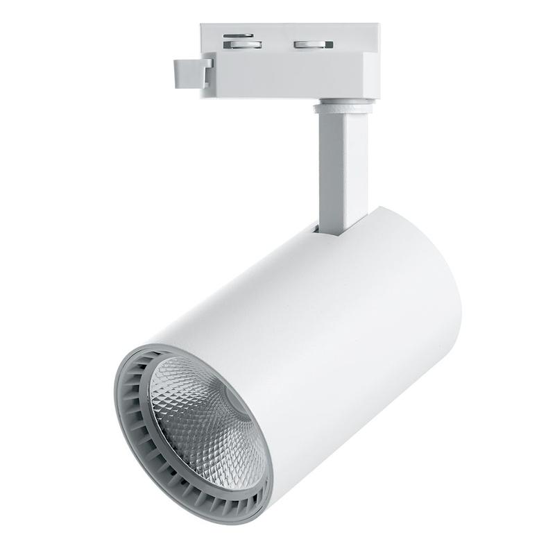 светильник светодиодный трековый на шинопровод 12вт 1080лм 4000к бел. 60град. al102 со встроенным драйвером feron 32515 от BTSprom.by