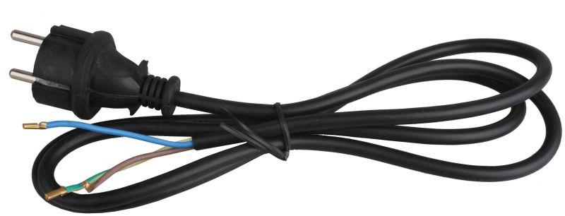 кабель сетевой s-lr2a с прямой евровилкой 1.5м с заземл. черн. volsten 9345 от BTSprom.by
