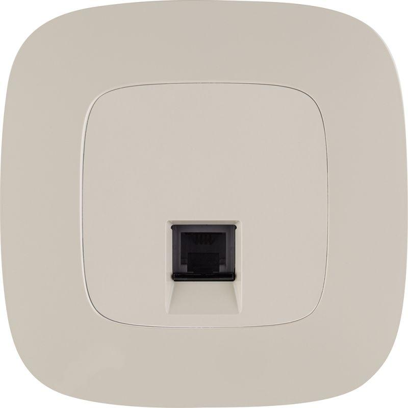  Розетка телефонная 1-м Valena Allure RJ11 с лицев. панелью механизм сл. кость Leg 753838 фото в каталоге от BTSprom.by