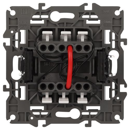  Выключатель 2-кл. Elegance 14-1105-01М 250В 10АХ с подсветкой матов. бел. Эра Б0065807 фото в каталоге от BTSprom.by