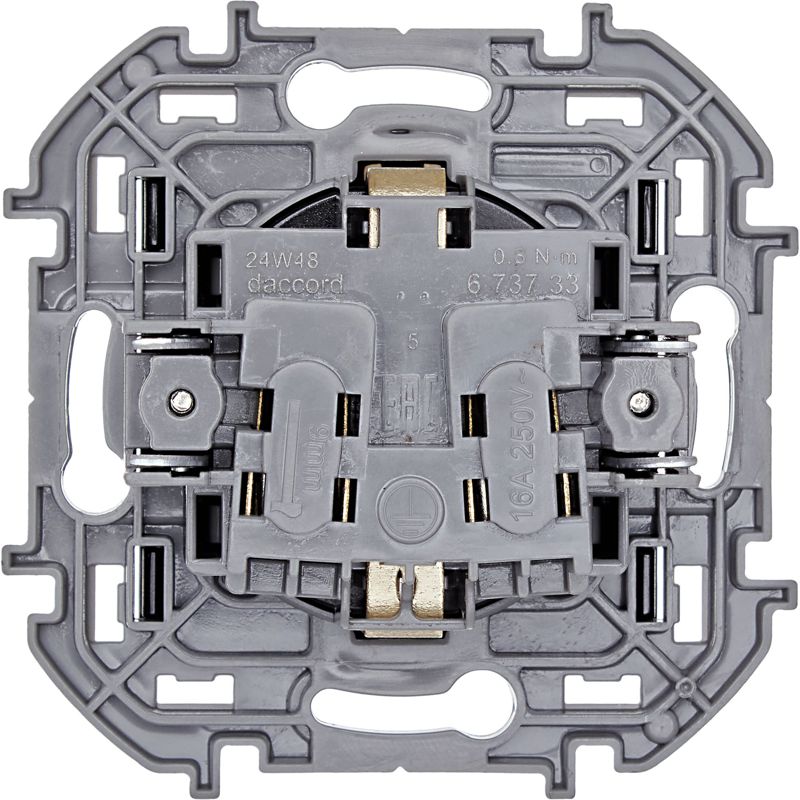  Розетка 1-м СП Inspiria 16А IP20 250В 2P+E защ. шторки немецк. стандарт механизм антрацит IEK 673733 фото в каталоге от BTSprom.by