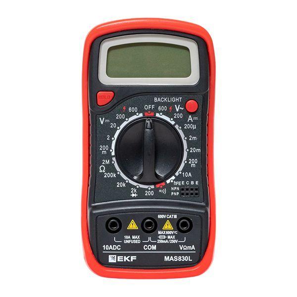  Мультиметр цифровой MAS830L Master EKF In-180701-pm830L фото в каталоге от BTSprom.by