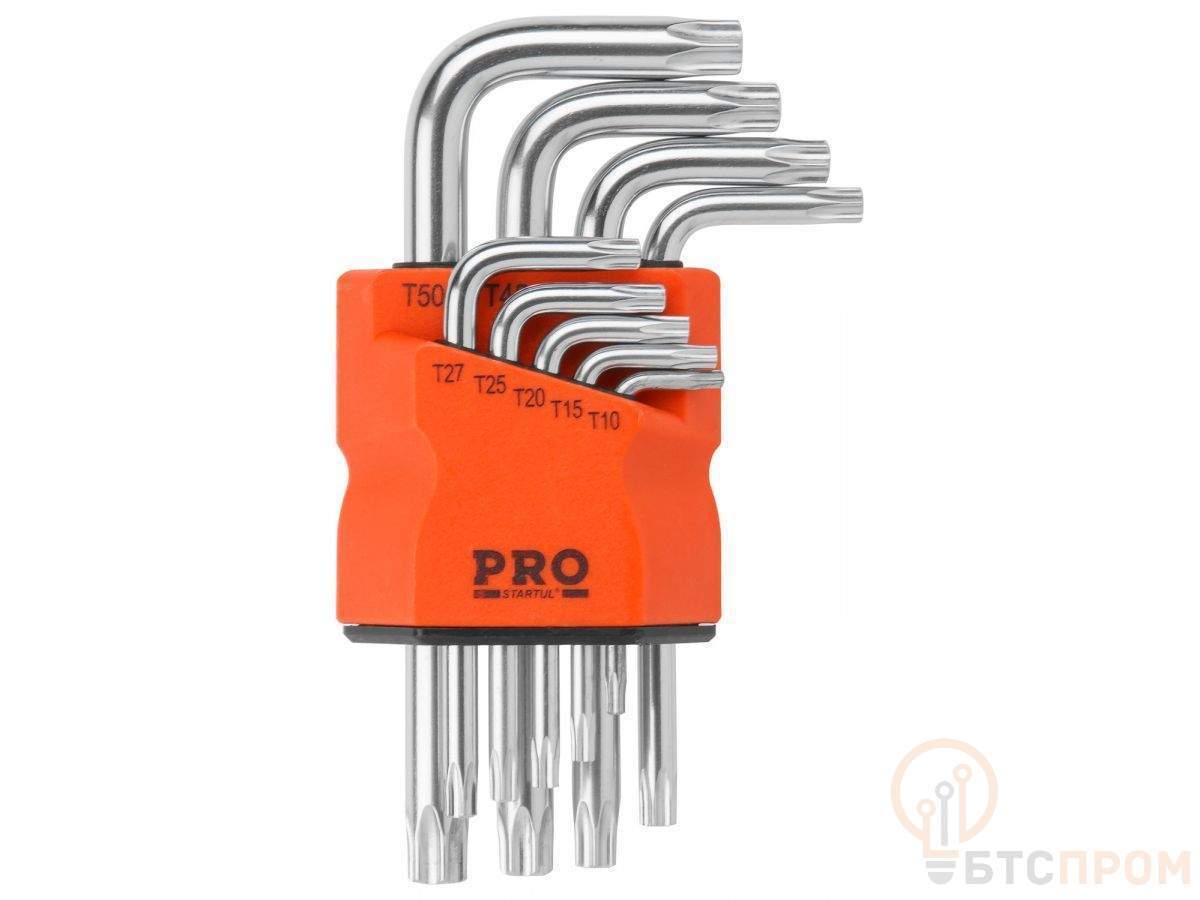  Набор ключей Torx T10-T50 9шт коротк. PRO STARTUL (PRO-87209) фото в каталоге от BTSprom.by