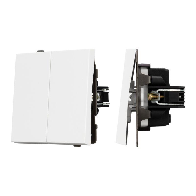 выключатель непроходной 2-кл. swt-tendo-mk02-pl-wh 10а 230в механизм arlight 054058 от BTSprom.by