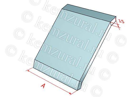 Крышка для угла для поворота трассы вниз на 90град. сталь 1.2мм КЛс 400-90 УТ1.5 КЭМЗ 118 401104 14 от BTSprom.by
