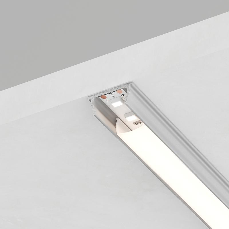 профиль алюминиевый cab264 15х6 накладной гибкий серебр. 2м ( в комплекте 2 заглушки 4 крепежа) feron 10361 от BTSprom.by